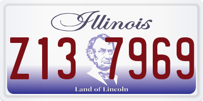 IL license plate Z137969