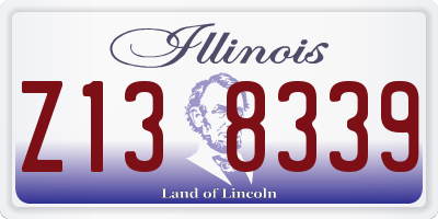 IL license plate Z138339