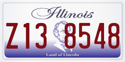 IL license plate Z138548