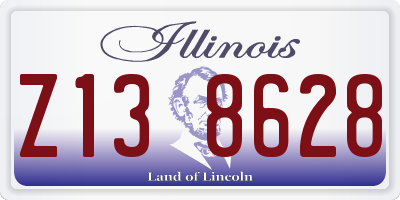 IL license plate Z138628