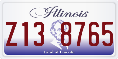 IL license plate Z138765