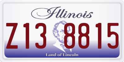 IL license plate Z138815