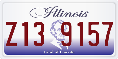 IL license plate Z139157