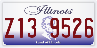 IL license plate Z139526