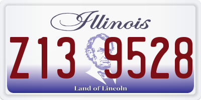 IL license plate Z139528