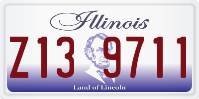 IL license plate Z139711