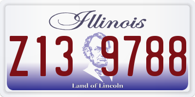 IL license plate Z139788