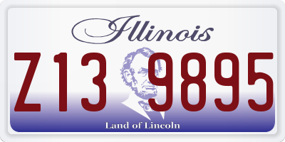 IL license plate Z139895