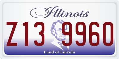 IL license plate Z139960