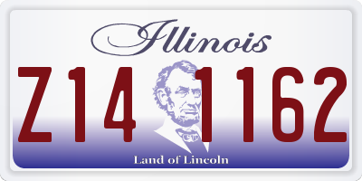 IL license plate Z141162