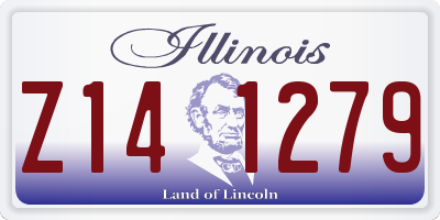 IL license plate Z141279