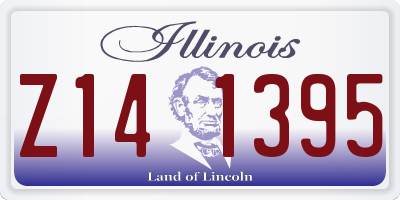 IL license plate Z141395