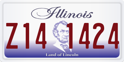 IL license plate Z141424