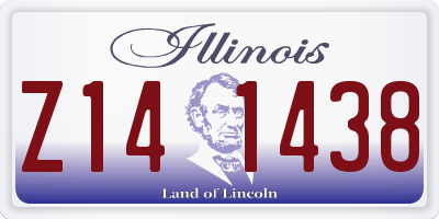IL license plate Z141438