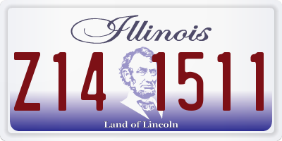 IL license plate Z141511