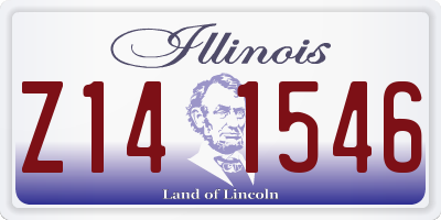 IL license plate Z141546