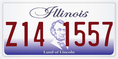 IL license plate Z141557