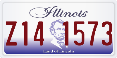 IL license plate Z141573