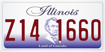 IL license plate Z141660