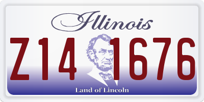 IL license plate Z141676