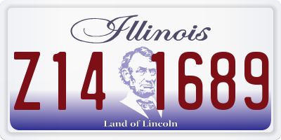 IL license plate Z141689