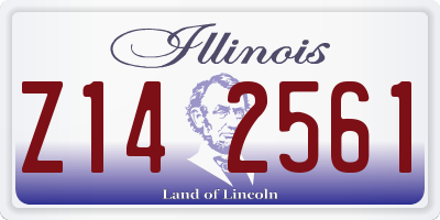 IL license plate Z142561