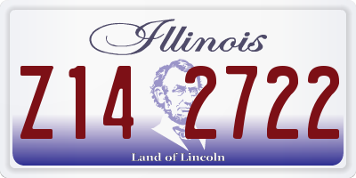 IL license plate Z142722