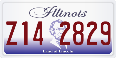 IL license plate Z142829