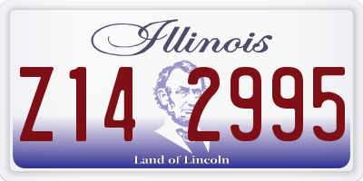 IL license plate Z142995