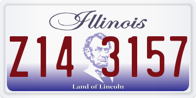 IL license plate Z143157