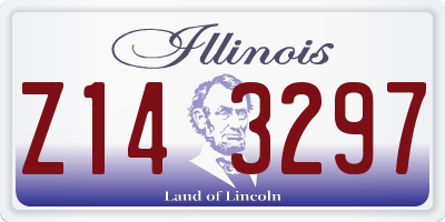 IL license plate Z143297