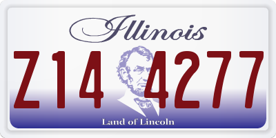 IL license plate Z144277