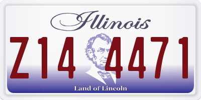 IL license plate Z144471