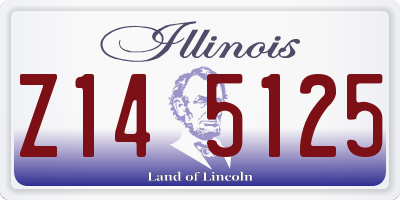 IL license plate Z145125
