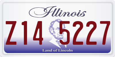 IL license plate Z145227