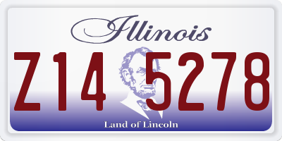 IL license plate Z145278