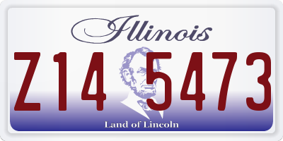 IL license plate Z145473