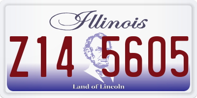 IL license plate Z145605