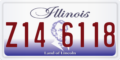 IL license plate Z146118