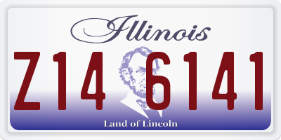 IL license plate Z146141
