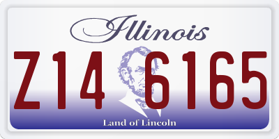 IL license plate Z146165