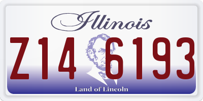 IL license plate Z146193