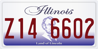 IL license plate Z146602