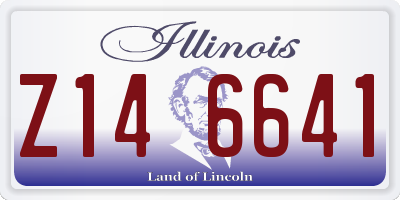 IL license plate Z146641