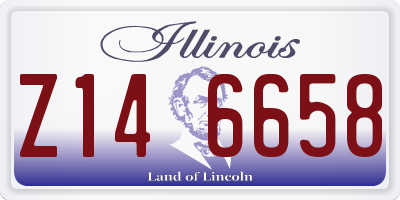 IL license plate Z146658