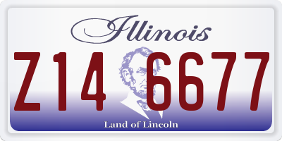 IL license plate Z146677
