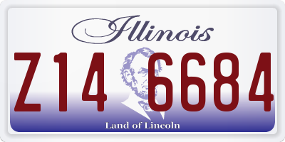 IL license plate Z146684