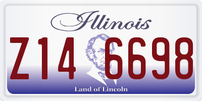 IL license plate Z146698