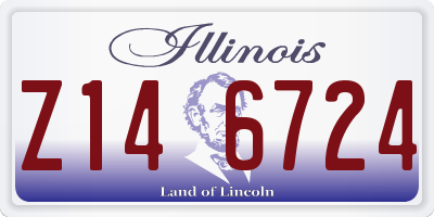 IL license plate Z146724