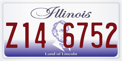 IL license plate Z146752